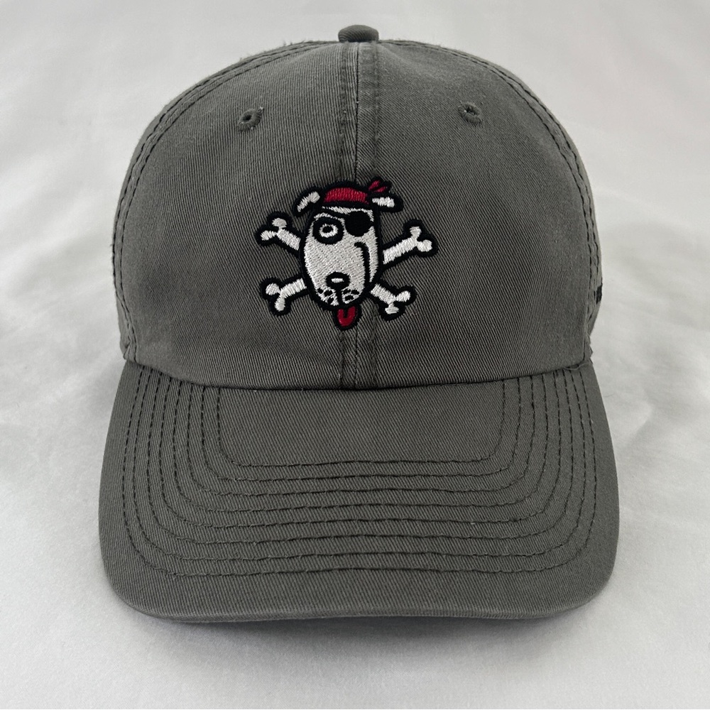 Outer Banks Hat Pooch Pirate Gray Baseball Cap Adjustable